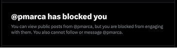 Marc Andreessen (an actual egg head) blocked me on twitter